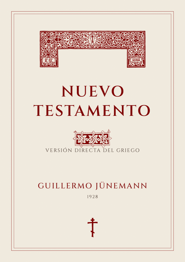 Tapa de la edición del Nuevo Testamento de Jünemann